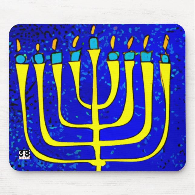 Hanukkah Mouse Mat (Front)