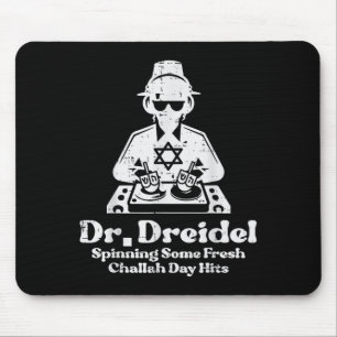Hanukkah Mr Dreidel Dj Funny Chanukkah Jewish Men Mouse Mat
