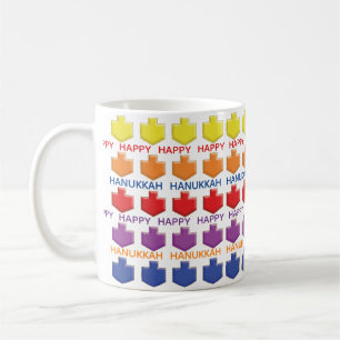 Hanukkah Mug "3D Dreidels"