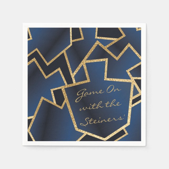 Hanukkah Napkin Personalise The New Elegant (Front)