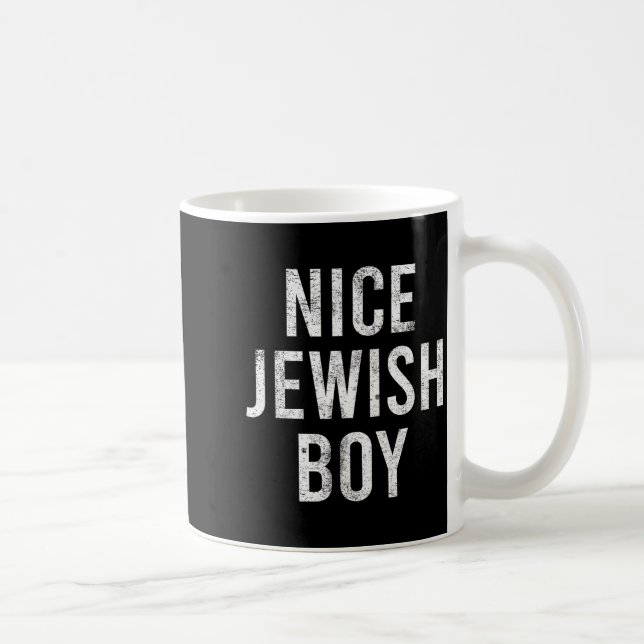 Hanukkah Nice Jewish Boy Cool Chanukah Festival Je Coffee Mug (Right)