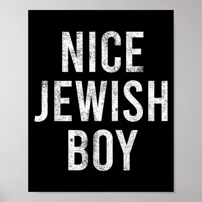 Hanukkah Nice Jewish Boy Cool Chanukah Festival Je Poster (Front)