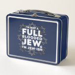 Hanukkah Not Full Blooded Jew Jewish Chanukah Metal Lunch Box<br><div class="desc">Hanukkah Not Full Blooded Jew Jewish Chanukah</div>