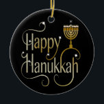 Hanukkah Ornament<br><div class="desc">These are also great for gifts or to use as the finishing touch of class on your gift wrapping. Thanks so much for being here. Please bookmark me and come to Zazzle via my link: https://www.zazzle.com/store/sharonrhea ... . or https://www.zazzle.com/store/ornaments_only ... Thank you, and I hope your holy days are the...</div>