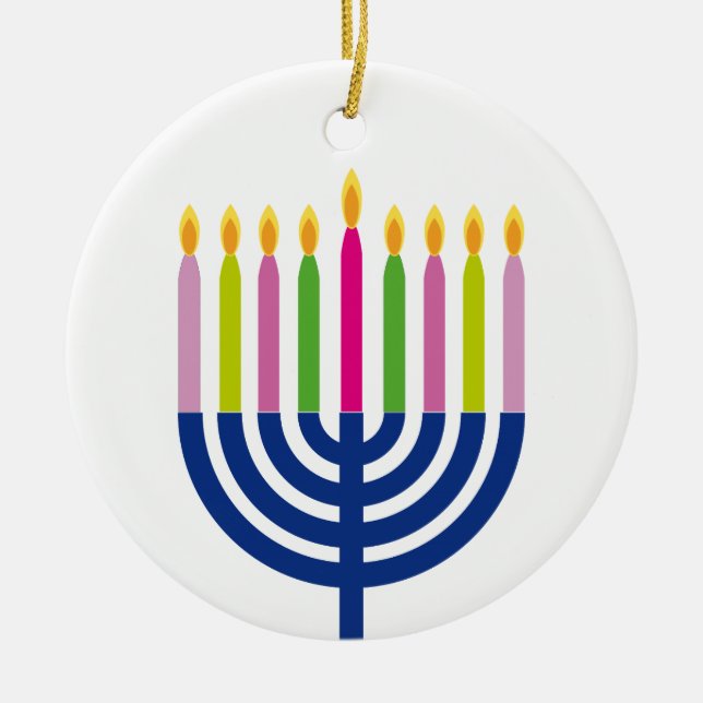 Hanukkah ornament | menorah | holidays decoration (Front)