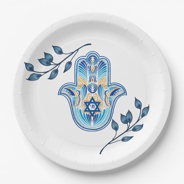 Hanukkah Paper Plate (Front)