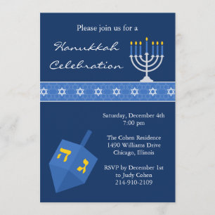 Hanukkah Party Invitation