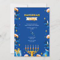Hanukkah Party Invitations