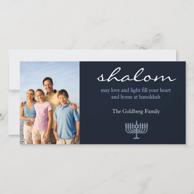 Hanukkah Photo Card (Front)