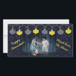 Hanukkah Photo Card "Dreidel Banner"<br><div class="desc">Happy Holiday, Hanukkah/Chanukah Photo Card, "Dreidel Banner" Glossy, Photo Card with white envelope. Personalise by replacing photo and wording, "Happy Chanukkah, Love the Steins" Customise wording by choosing your favourite font style, colour, and size. Readjust, resize and reword to customise. Background colour can be changed out, too! Thanks for stopping...</div>