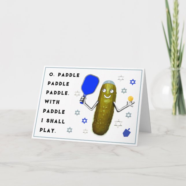 Hanukkah Pickleball Cards (Front)