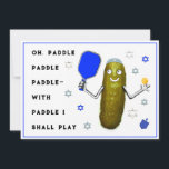 Hanukkah Pickleball Cards<br><div class="desc">Hanukkah pickleball holiday cards. Edit text to customise for family and pickleball friends.</div>
