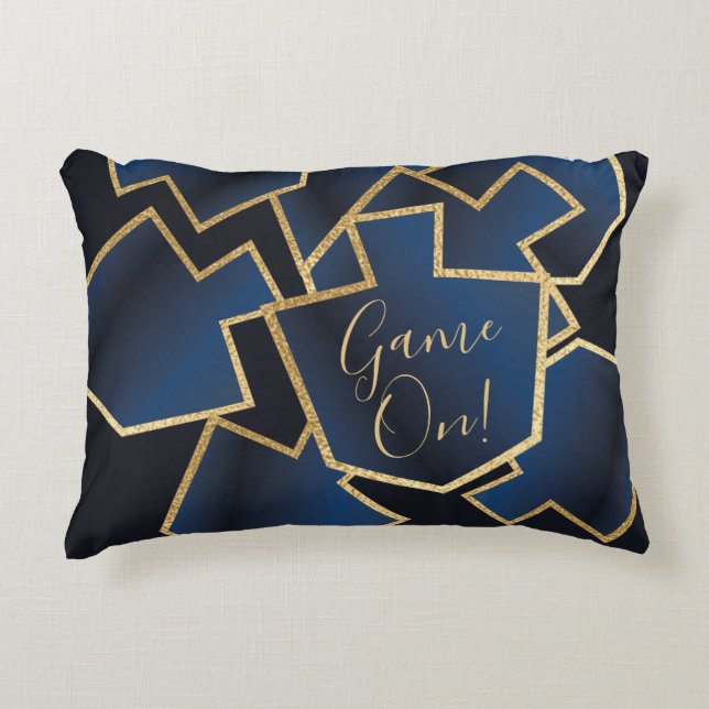 Hanukkah Pillow Dreidels Game On (Front)