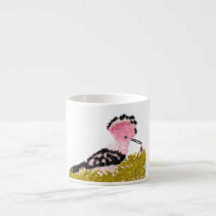 Hanukkah pink dreidel gelt and hoopoe espresso cup