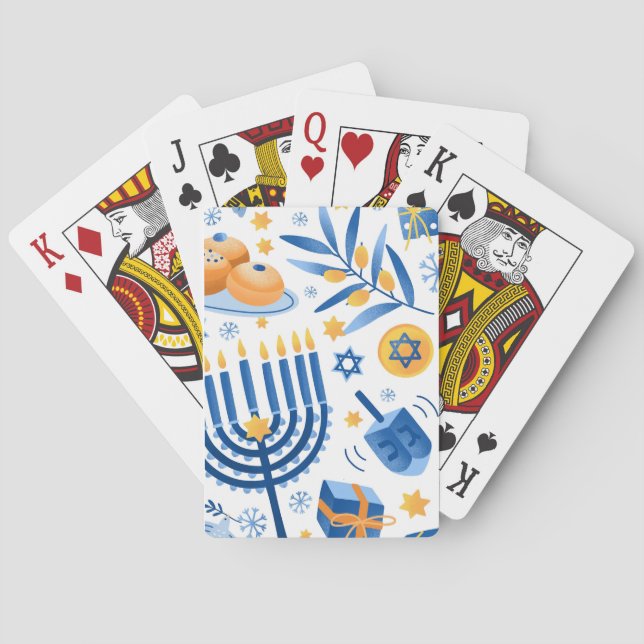 Hanukkah Playing Cards (Back)