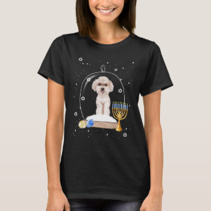 Hanukkah Poodle Dog Snow Globe Pajama T-Shirt