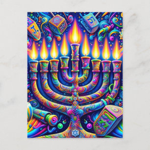Hanukkah postcard