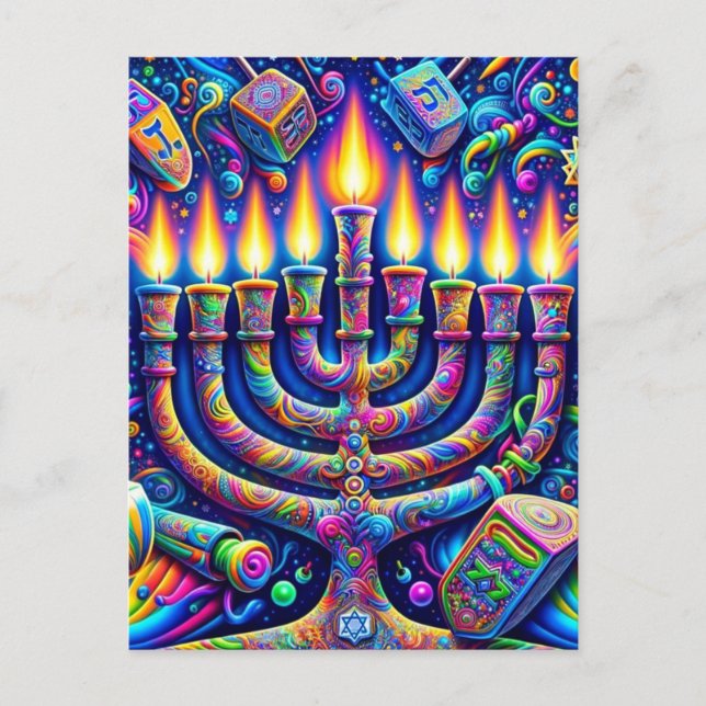 Hanukkah  postcard (Front)