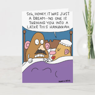 Hanukkah Potatoheads Hanukkah Joke Paper Card
