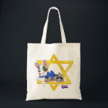 Hanukkah Pups Tote Bag<br><div class="desc">Save the environment from plastic bags AND represent your love of corgis!</div>
