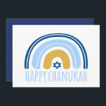 HANUKKAH Rainbow Menorah Dreidel Greeting Card<br><div class="desc">Our Rainbow Menorah Hanukkah Greeting card has a popular Rainbow design that flips over to become a cheerful Hanukkah/ Chanukah menorah. This modern design is a beautiful, fun way to wish family and friends a Happy Hanukkah in style. Text on the reverse can be personalised/changed Enquiries: message us or email...</div>