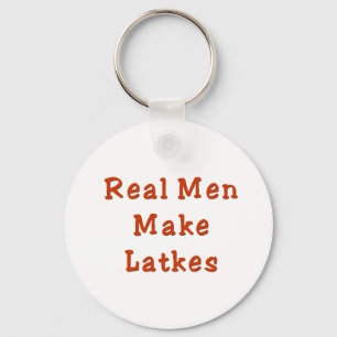 HANUKKAH REAL MEN MAKE LATKES GIFTS KEY RING