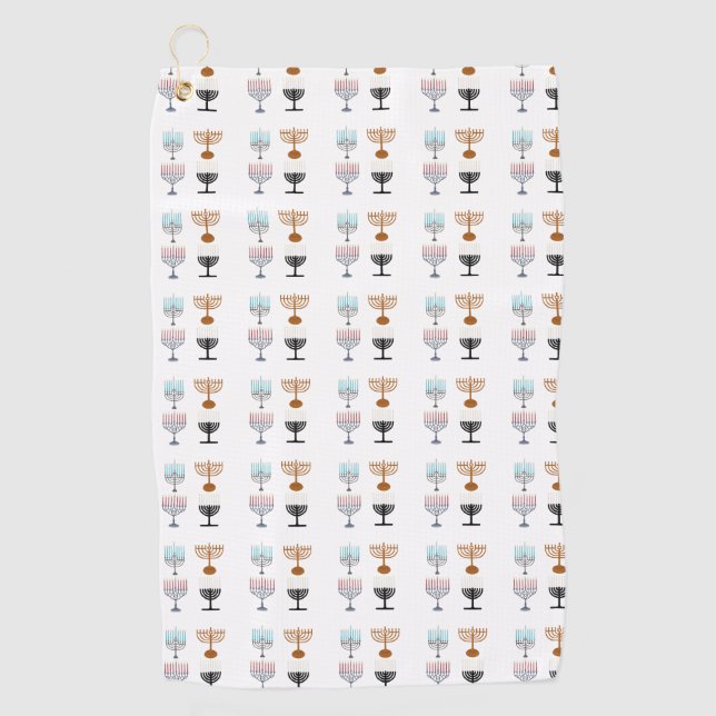Hanukkah Religion Judaism Jew Golf Towel (Front)