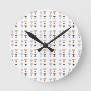 Hanukkah Religion Judaism Jew Round Clock