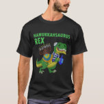 Hanukkah Saurus Rex Funny T Rex Dinosaur Hanukkah T-Shirt<br><div class="desc">challah at ya boy, ugly hanukkah, jewish hanukkah, chanukah, chanukiah, menorah, dreidel, challah bread, latkes, jewish christmas, jewish boys, jewish girls, jewish men, jewish women, jewdolph, ugly sweater, ugly sweatshirt, matzo ball, deck the halls matzo balls, hanukkah naughty, ugly christmas, hanukkah naughty nice jewish, merry christmukkah, meowzel tov, meowzel tov...</div>