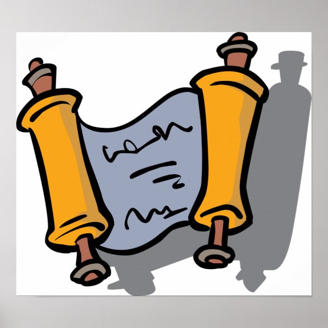 Hanukkah Scroll Poster (Front)