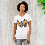 Hanukkah Scroll Womens T-Shirt<br><div class="desc">For your hanukkah celebration this design is just perfect. It is a hanukkah scroll. The design has the scroll partially open and you can see some of the writing on the scroll. It is a very effective look. This hanukkah scroll design looks great on this womens t-shirt. Perfect for yourself...</div>