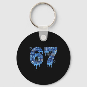 Hanukkah Six Seven 67 Meme Funny Dreidel Menorah S Key Ring