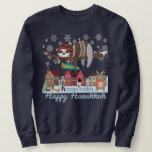 Hanukkah Sloth Sweatshirt<br><div class="desc">Festive Hanukkah Sloth</div>