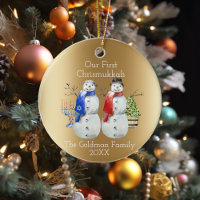 Hanukkah Snowman Christmas Our First Chrismukkah C