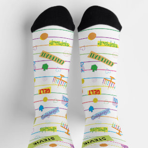 Hanukkah Socks "Party Time"