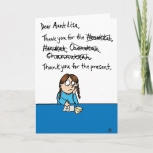 Hanukkah Spellings Hanukkah Joke Greeting Card