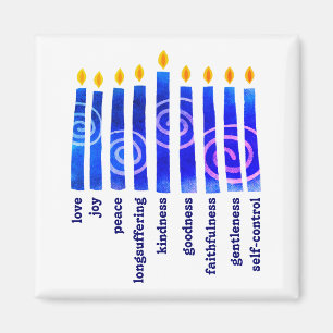HANUKKAH Spiritual Fruit Christian Magnet