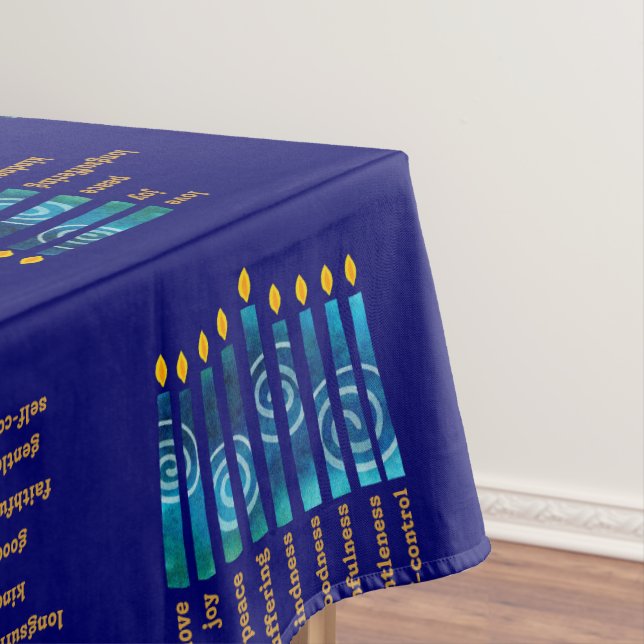 HANUKKAH Spiritual Fruit Christian Tablecloth (In Situ)