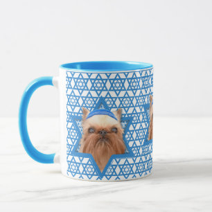 Hanukkah Star of David - Brussels Griffon Mug