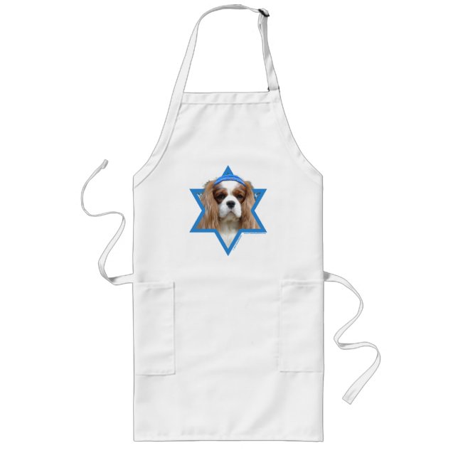 Hanukkah Star of David - Cavalier Long Apron (Front)