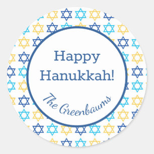 Hanukkah Star of David Classic Round Sticker