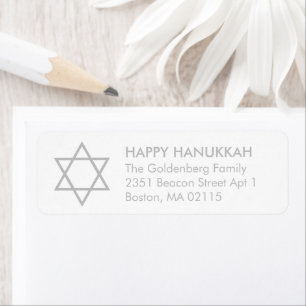 Hanukkah Star of David custom grey white elegant