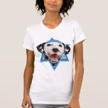Hanukkah Star of David - Dalmatian T-Shirt<br><div class="desc">What could make saying Happy Hanukkah more fun than having this Dalmatian Dog wearing a Yamaka surrounded by the Star of David. This whimsical holiday design will be sure to delight your friends and family as well as other dog lovers. This design is available in over 100 Dog Breeds. If...</div>