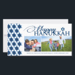Hanukkah Star Of David Geometric Pattern 2 Photo Holiday Card<br><div class="desc">Designed by fat*fa*tin. Easy to customise with your own text,  photo or image. For custom requests,  please contact fat*fa*tin directly. Custom charges apply.

www.zazzle.com/fat_fa_tin
www.zazzle.com/color_therapy
www.zazzle.com/fatfatin_blue_knot
www.zazzle.com/fatfatin_red_knot
www.zazzle.com/fatfatin_mini_me
www.zazzle.com/fatfatin_box
www.zazzle.com/fatfatin_design
www.zazzle.com/fatfatin_ink</div>