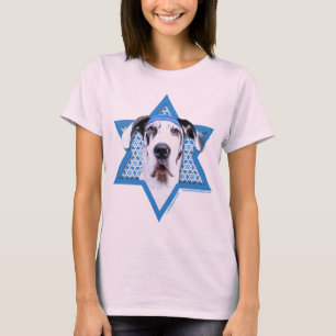 Hanukkah Star of David - Great Dane - Harlequin T-Shirt