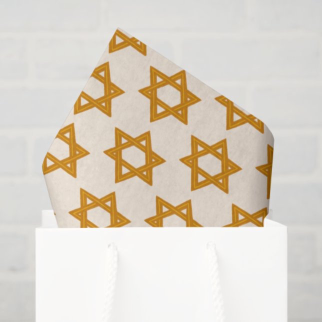 HANUKKAH STAR OF DAVID Jewish Holiday Bar Mitzvah Tissue Paper (Gift Bag)