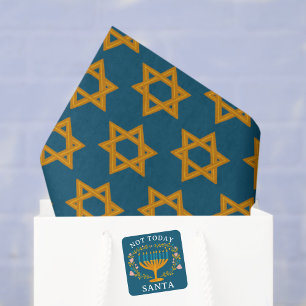 HANUKKAH STAR OF DAVID Jewish Holiday Bar Mitzvah Tissue Paper