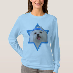 Hanukkah Star of David - Maltese T-Shirt