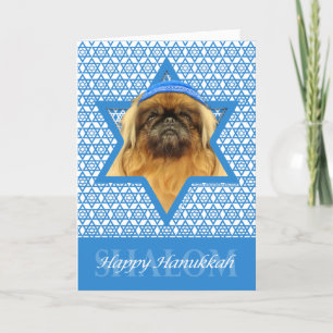 Hanukkah Star of David - Pekingese - Pebbles Holiday Card