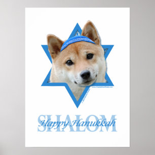 Hanukkah Star of David - Shiba Inu Poster